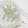 Glass Glazed Beads Jewelry Bracelet Necklace Mobile Phone Chain Accessories With Pearlescent Treatment And Lines Pattern