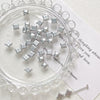Glass Glazed Beads Jewelry Bracelet Necklace Mobile Phone Chain Accessories With Pearlescent Treatment And Lines Pattern