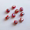 Glass Glazed Oildripped Oval Eye Pattern Jewelry Accessories For Diy Necklace And Bracelet