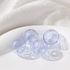 Glass Glazed Round Beaded Bracelet And Ear Accessories Handmade Material