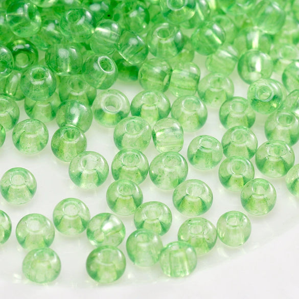 Glass Glazed Round Beads Diy Handmade Beaded Bracelet Necklace Accessories