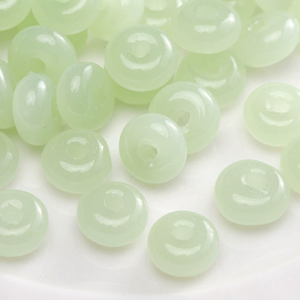 Glass Glazed Round Beads Diy Handmade Beaded Bracelet Necklace Accessories