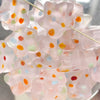 Glass Glazed Round Beads For Diy Handmade Wind Chime Beaded Bracelet Necklace With Lampwork Printing