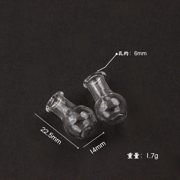 Glass Glazed Small Bottle Pendant Mobile Phone Lanyard Accessories