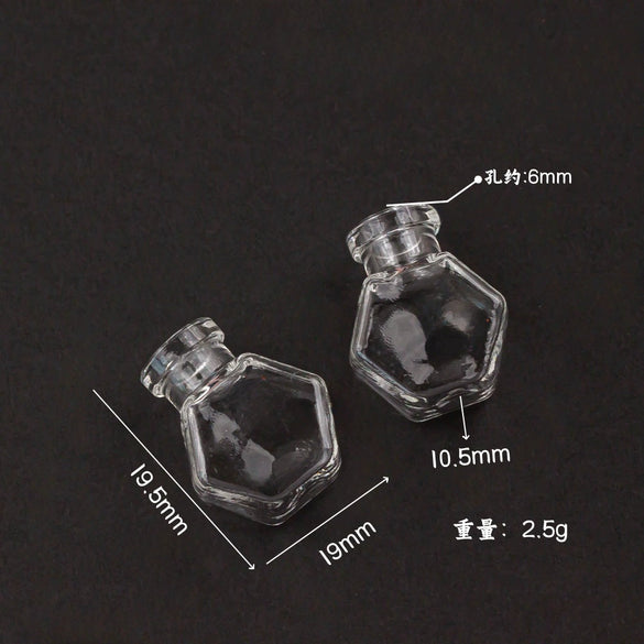 Glass Glazed Small Bottle Pendant Mobile Phone Lanyard Accessories