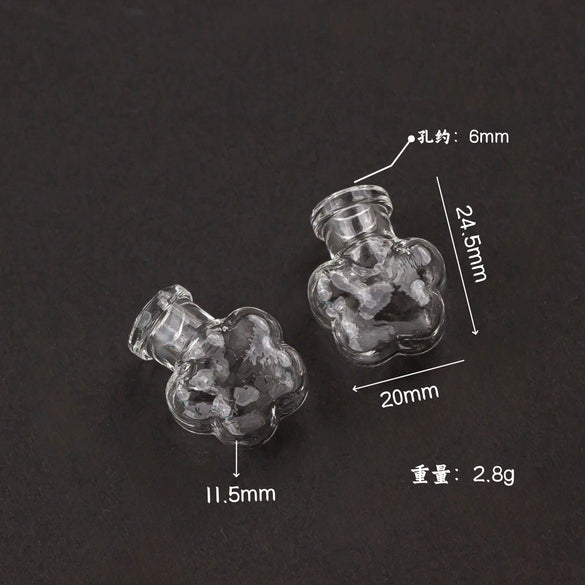 Glass Glazed Small Bottle Pendant Mobile Phone Lanyard Accessories