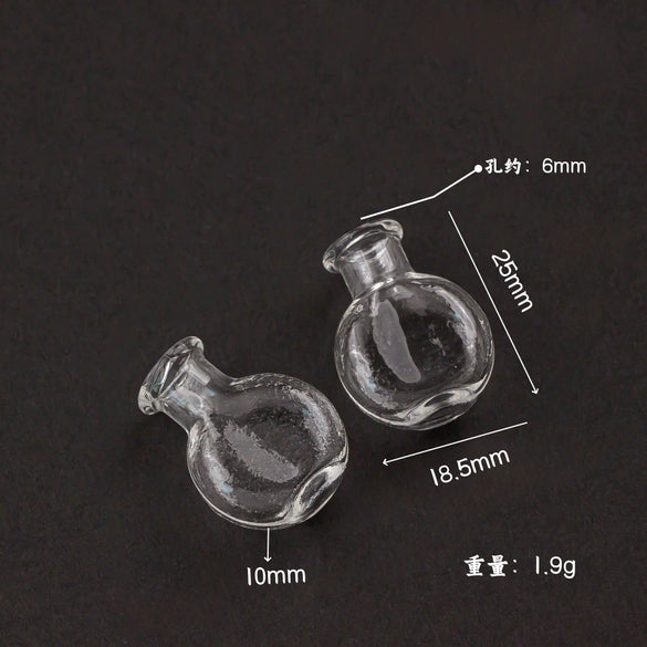 Glass Glazed Small Bottle Pendant Mobile Phone Lanyard Accessories