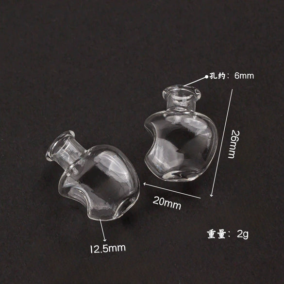 Glass Glazed Small Bottle Pendant Mobile Phone Lanyard Accessories