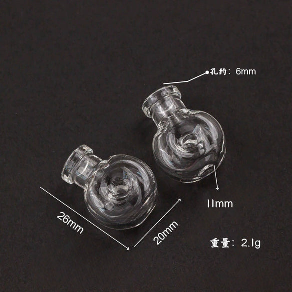 Glass Glazed Small Bottle Pendant Mobile Phone Lanyard Accessories