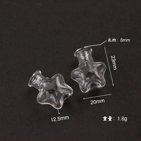 Glass Glazed Small Bottle Pendant Mobile Phone Lanyard Accessories