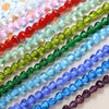 Glass Heart Beads For Diy Handmade Jewelry Accessories With Transparent Gold Scattering Pattern