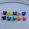 Glass Loose Beads Jewelry Making Accessories Butterfly Shape With Oil Dripping And Eye Pattern