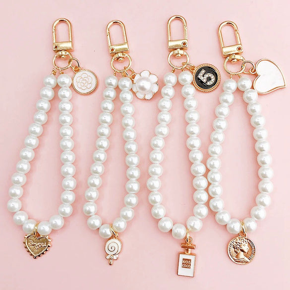 Glass Pearl Door Buckle Pendant Diy Jewelry Accessories Handbeaded Mobile Phone Case Pendant