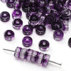 Glass Round Beads Handmade Diy Beaded Bracelet Material Accessories High Color Retention Twocolor Crosscut
