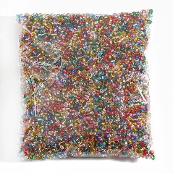 Glass Silverfilled Rice Beads Handmade Jewelry Accessories Bracelet Necklace For Diy Crossstitch