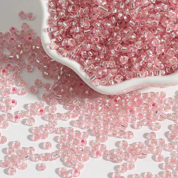 Glass Silverfilled Rice Beads Handmade Jewelry Accessories Bracelet Necklace For Diy Crossstitch