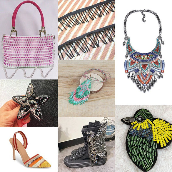 Glass Spiral Tube And Rice Beads Handmade Beading Material For Bracelet Necklace Hairpin Tassel Accessories