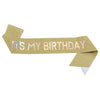Glitter Cloth Etiquette Belt With Hot Stamping For Party Accessories