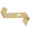 Glitter Cloth Etiquette Belt With Hot Stamping For Party Accessories