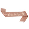 Glitter Cloth Gender Reveal Shoulder Strap Belt With Footprints Of Expectant Mothers And Hot Stamping Craft