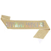 Glitter Cloth Shoulder Strap Etiquette Belt With Bronzing For Princess