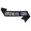 Glitter Cloth Shoulder Strap Etiquette Belt With Hot Stamping