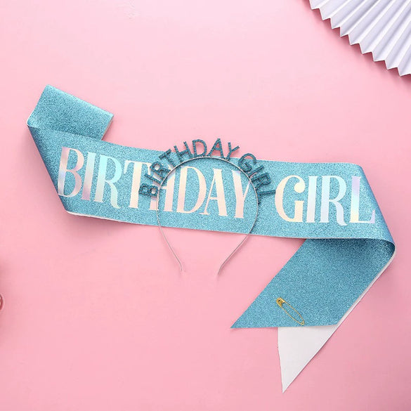 Glitter Cloth Shoulder Strap Etiquette Belt With Hot Stamping