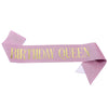 Glitter Cloth Shoulder Strap Etiquette Belt With Hot Stamping