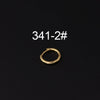 Gloss Bead Ear Buckle Microinlaid Zircon Love Plum Blossom Square Irregular Pierced Earrings Metal Electroplated