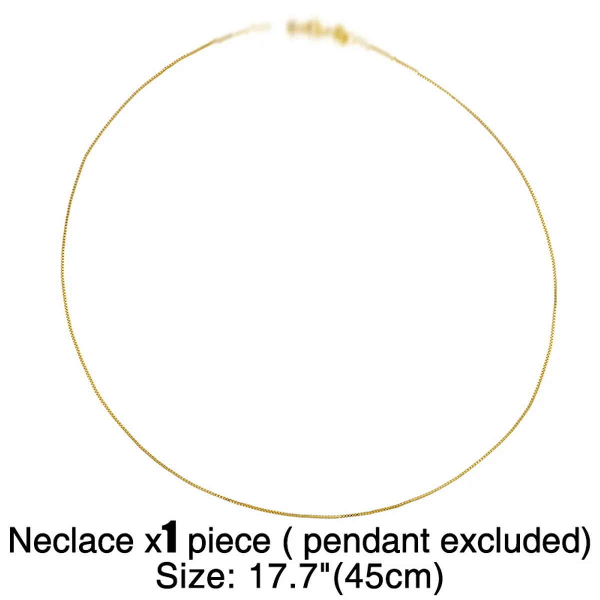 Fashion Letter Copper 18k Gold Plated Necklace In Bulk