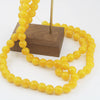 Glossy Round Glass Beads With Glazed Imitation Jade Finish Painted Craft Beads For Diy Bracelet Making