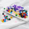 Glossy Round Glass Beads With Glazed Imitation Jade Finish Painted Craft Beads For Diy Bracelet Making