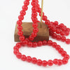 Glossy Round Glass Beads With Glazed Imitation Jade Finish Painted Craft Beads For Diy Bracelet Making