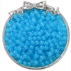 Glossy Round Glass Beads With Glazed Imitation Jade Finish Painted Craft Beads For Diy Bracelet Making
