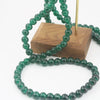 Glossy Round Glass Beads With Glazed Imitation Jade Finish Painted Craft Beads For Diy Bracelet Making