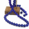 Glossy Round Glass Beads With Glazed Imitation Jade Finish Painted Craft Beads For Diy Bracelet Making