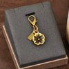 Gold Electroplated Car Key Pendant With Bear Cherry Fourleaf Clover And Butterfly Patterns For Schoolbag Jewelry Wholesale