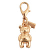 Gold Electroplated Car Key Pendant With Bear Cherry Fourleaf Clover And Butterfly Patterns For Schoolbag Jewelry Wholesale