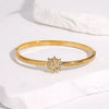 Gold Electroplated Stainless Steel Bracelet With Star Design Modern Minimalist Luxury Non Fading Finish