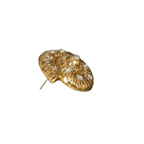 Gold Plated Conch Animal Zodiac Earrings Electroplated Alloy Statement Jewelry For Women And Men