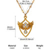 Gold Plated Copper Star And Moon Pendant Necklace With Zircon Inlay Geometric Unisex Jewelry And Whip Chain