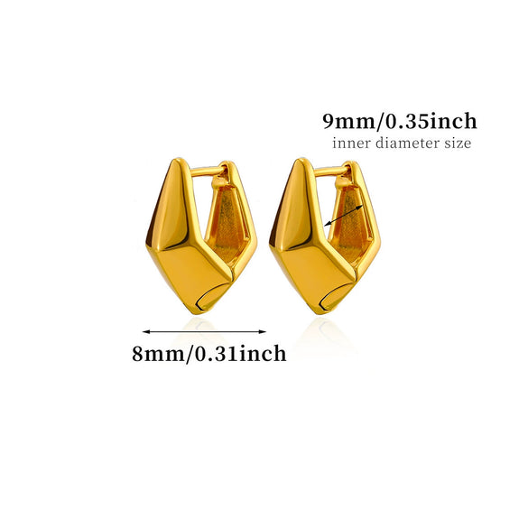 Gold Plated Copper Zircon Earrings For Women Hoop Teardrop And Floral Stud Designs With A Stylish Elegant Finish