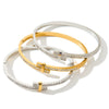 Gold Plated Geometric Rhinestone Stainless Steel Bracelet For Women Minimalist Fashion Jewelry