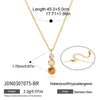 Gold Plated Geometric Stainless Steel Necklace For Women With Natural Tiger Eye Stone Pendant