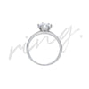 Gold Plated Six Claw Inlaid Artificial Gemstone Copper Alloy Ring Fashion Electroplated Engagement Wedding Couple Ring For Women
