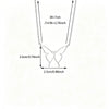 Gold Plated Stainless Steel Butterfly Teardrop Rhinestone Y Necklace With Tassel And Crystal Pendant