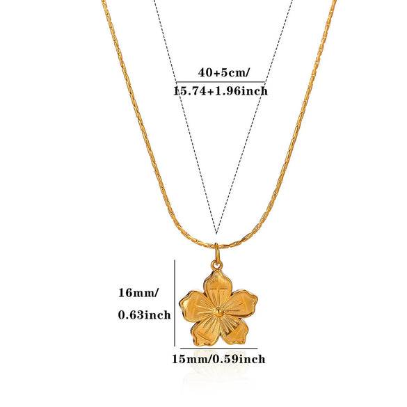Gold Plated Stainless Steel Cross Chain Necklace With Heart And Insect Pendant Modern Minimalist Unisex Jewelry