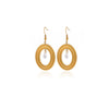Gold Plated Stainless Steel Flower Drop Earrings For Women With Long Tassel Design Pearl And Zircon Accents Minimalist Style