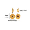 Gold Plated Stainless Steel Flower Drop Earrings For Women With Long Tassel Design Pearl And Zircon Accents Minimalist Style