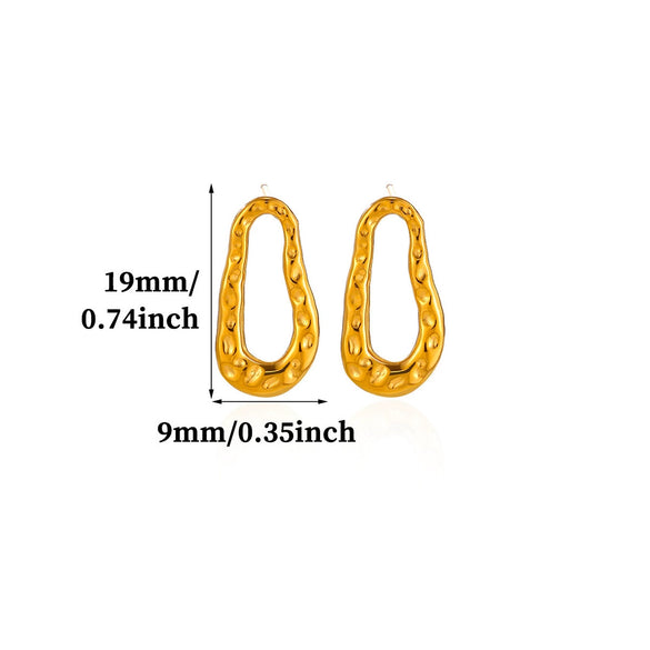 Gold Plated Stainless Steel Flower Drop Earrings For Women With Long Tassel Design Pearl And Zircon Accents Minimalist Style